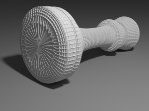 chess king piece Model 3D