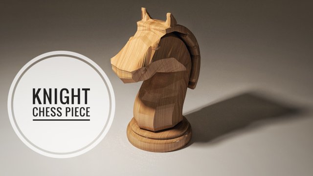 chess knight piece 3D 모델 .c4d .max .obj .3ds .fbx .stl .blend 