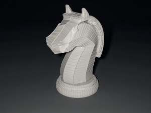 chess knight piece 3D 모델
