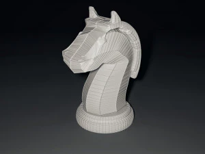 chess knight piece 3D Model
