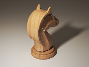 chess knight piece 3D 모델