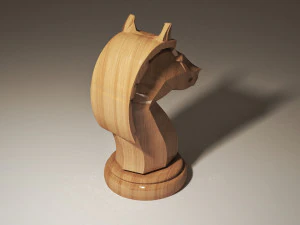 chess knight piece 3D Model