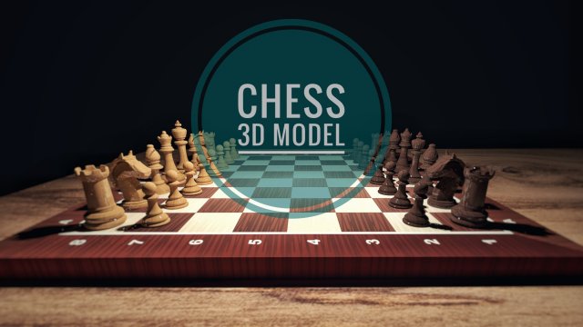 chess game 3D Modell .c4d .max .obj .3ds .fbx .stl .blend 