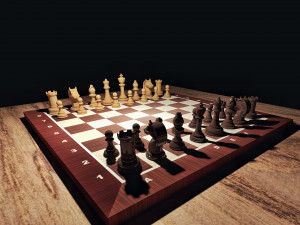 chess game 3D Modell