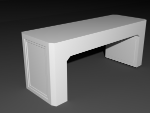 smart bench 3D 模型