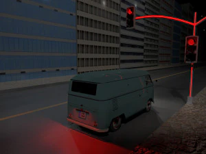 traffic lights with led 3D Model