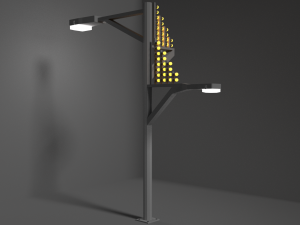 street lamp low-poly 3D मॉडल