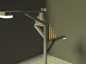 street lamp low-poly 3D Model