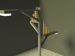 street lamp low-poly 3D Model