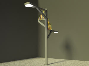 street lamp low-poly 3D Model