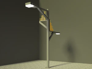 street lamp low-poly 3D Model
