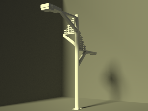street lamp low-poly 3D Model
