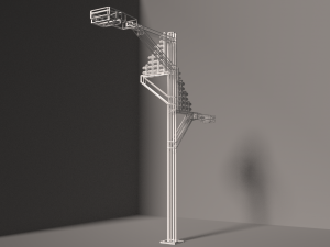 street lamp low-poly 3D Model