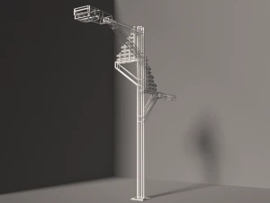 street lamp low-poly 3D Model