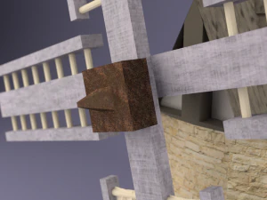 windmill low-poly 3D Model
