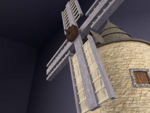 windmill low-poly 3D Модель