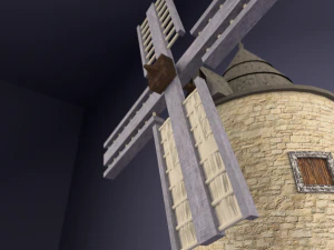 windmill low-poly 3D Model