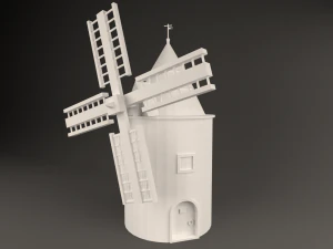 windmill low-poly 3D Model
