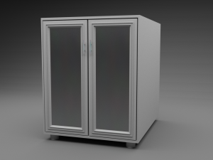 bathroom cabinet low-poly Modello 3D