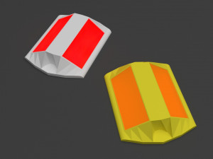 big traffic signs pack low-poly Modelo 3D