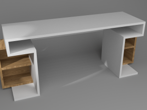 study desk 3D Model