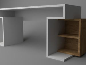 study desk 3D 模型