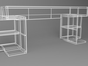 study desk 3D 模型