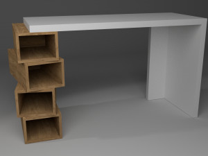 study desk 3D Model