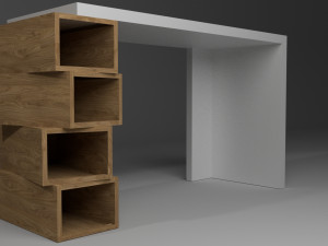 study desk 3D Model