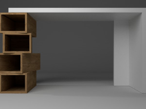 study desk 3D Model
