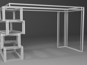 study desk 3D Model