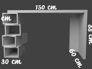 study desk 3D Model