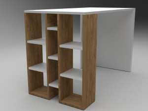 study desk 3D Модель