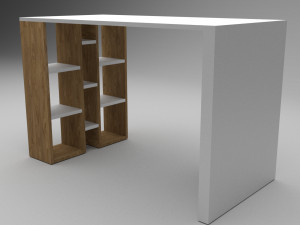 study desk 3D Модель
