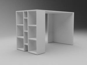 study desk 3D Модель