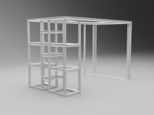 study desk 3D Модель