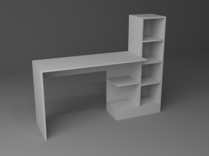 study desk 3D मॉडल