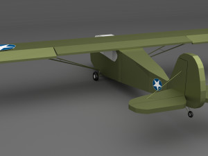aeronca tg-5 airplane low-poly 3D Model