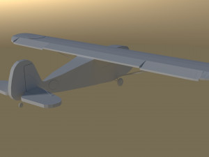 aeronca tg-5 airplane low-poly 3D Model