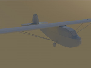 aeronca tg-5 airplane low-poly 3D Model