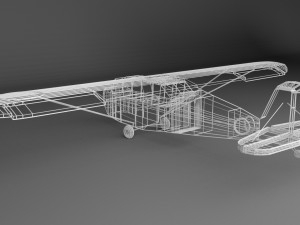 aeronca tg-5 airplane low-poly 3D Model