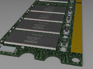 computer ram kingston 3D-Modell