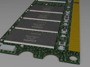computer ram kingston 3D Model