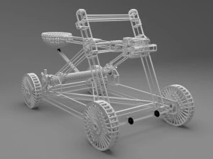 catapult in medieval war equipments 3D Model