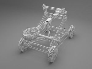 catapult in medieval war equipments 3D Model