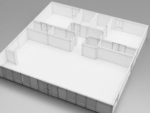 5 floor plans 3D Model
