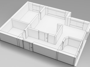 5 floor plans 3D Модель