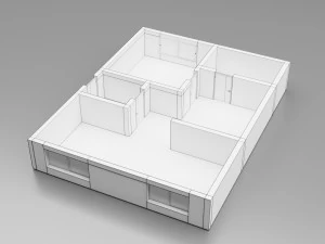 5 floor plans 3D Model