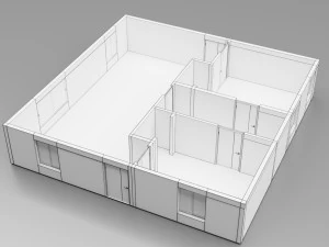 5 floor plans 3D Model