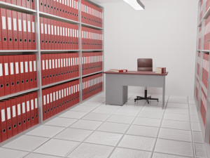 archive - folder room interior 3D 模型